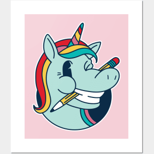 Back to School Unicorn Posters and Art